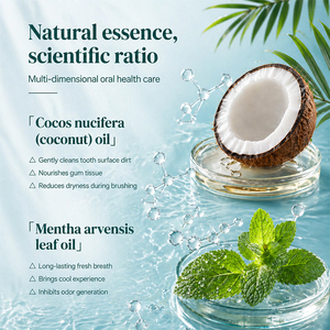 KORMESIC Private Label 100g Concentrated <strong>Coconut</strong> Oil Whitening Toothpaste Oral Care Fresh Natura <strong>Tooth</strong> <strong>Paste</strong> <strong>for</strong> <strong>Teeth</strong> Whitening - Product Image 4