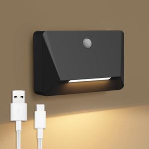 Lámpara de Pared LED Magnética con Sensor Recargable por USB, Estilo Nórdico, Lámpara de Pie, Lámpara de Esquina PS, 3000K, Luz LED con Sensor para Pasillo y Escaleras - Product Image 1
