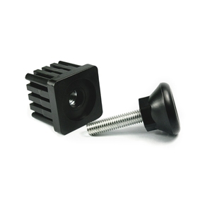 Punta de Tubo Cuadrado Ajustable de Diseño Moderno de 40*40mm para Patas de Mesa de Centro y Sillas - Product Image 2