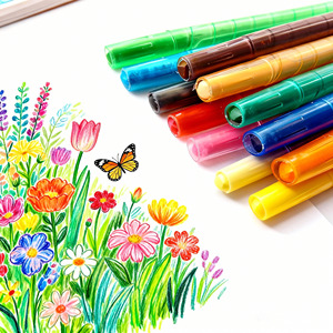 Back to school 12ct twist-up colorato matita pastello - Product Image 2