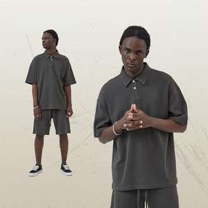 Camiseta y Pantalones Cortos de Algodón de Verano con Logotipo Personalizado para Hombre, Camiseta <span class=keywords><strong>Polo</strong></span> Gráfica Lisa, Conjunto de Algodón para Hombre, Conjunto de <span class=keywords><strong>Polo</strong></span> Extra Grande de Alta Calidad para Hombre - Product Image 1