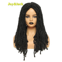 Perruque synthétique à tresses au Crochet pour femmes ou hommes, Dreadlock noirs mixtes brunes, lisses et longues, nouveau Style,