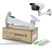 Support de surveillance universel, support universel en aluminium blanc pivotant en forme de bec de canard, étanche, pour câblage dissimulé de caméra intérieure/extérieure