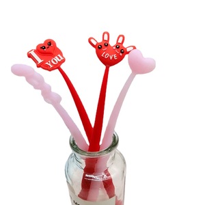 Bolígrafos de Gel Creativos de la <span class=keywords><strong>Serie</strong></span> del Día de San Valentín, Diseño de Amor Lindo, Color Dorado/Amarillo/Verde, Bolígrafos de Regalo Empresarial - Product Image 6