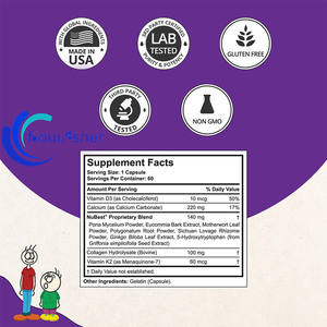 Capsules de taille de marque privée OEM suppléments à base de plantes pour enfants et adolescents supplément tonique de croissance des os pour adolescents - Product Image 3