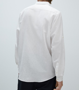 Su misura 55% di Canapa 45% Cotone Biologico 180gsm Pianura Tessuto Shirt A <span class=keywords><strong>Manica</strong></span> Lunga Preparazione Per La Sera Collar Camicia di Canapa <span class=keywords><strong>Vestiti</strong></span> Per Gli Uomini - Product Image 3