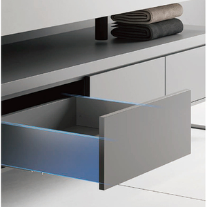 Offre Spéciale moderne fermeture en douceur tiroir glissière Rail 45mm largeur pour cuisine salle à manger en plein air chambre meubles salle de sport hôtel armoire accessoire - Product Image 4