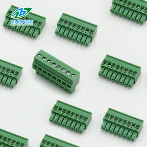 Zhongbo 15edgk 3.81 mét Plug-in khối thiết bị đầu cuối 2 24 Brass đồng mùa xuân cho <span class=keywords><strong>PCB</strong></span> 300V đánh giá điện áp 30A mẫu miễn phí có sẵn - Product Image 4