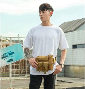 Sac banane tactique imperméable vert olive pour camping, randonnée, cyclisme, course à pied, pêche sportive avec porte-bouteille - Product Image 6