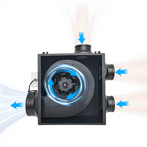 Ventilateur axial industriel électrique à faible bruit, haute capacité, système de ventilation de plafond HVLS, économie d'énergie, fabricant OEM ODM - Product Image 2