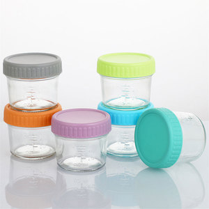 Contenitori in Vetro per Alimenti per Bambini da 120ml, Barattoli da 4 oz con Coperchi in Plastica, Lavabili in Lavastoviglie e Adatti al Congelatore, per Insalata, Caramelle, Snack, Gelatine - Product Image 3