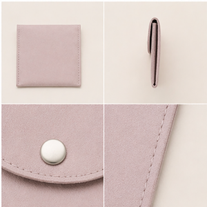 PU Leather <b>Envelope</b> Jewelry Bag with Secure Closure for Small <b>Gift</b> Packaging - Product Image 4