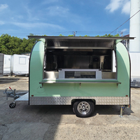 Remorque de glaces, camion de crème glacée, petit chariot de café, pâtisseries, desserts, limonade, camion de restauration rapide