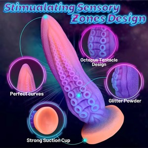 Énorme Godemiché Vibrant Monstre Pieuvre en Silicone Réaliste à Tentacules pour Masturbation Masculine et Usage Anal, Jouet Sexuel - Product Image 2
