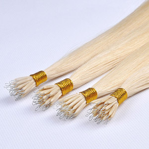 ต่อผมนาโนคุณภาพดีที่สุดแบบขายส่ง  จัดเรียงเกล็ดผมอย่างสมบูรณ์แบบ  แบบนาโนริง ไมโครบีด  ปลายนาโน  ผมแท้แบบเรมี่ - Product Image 2