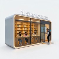 HAUMR Library Holds Locker RemoteLocker: Estructuras Modulares Personalizables de Lujo y Modernas para Cabinas, Barra de Libros Inteligente para Campus