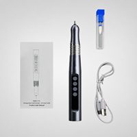 Lime à ongles portable en forme de stylo, 35000 tr/min, rechargeable par USB, lime à ongles en aluminium, lampe UV, écran LCD, compatible US, machine de manucure