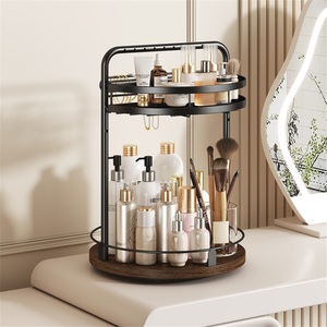 Rotating Towel Rack Kitchen Multifunctional Finishing <b>Turntable</b> Storage Desktop <b>Standing</b> Type Stainless Steel Waterproof Modern - Product Image 2