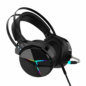 Cuffie intelligenti Over-ear con luce LED Wireless Bluetooth portatile da gioco all'ingrosso Anc di alta qualità