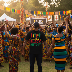 T-shirt con mani colorate per celebrare il Black History Month - Product Image 3