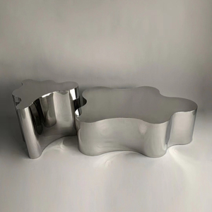 Bắc Âu thép không gỉ Thác Countertop, sáng tạo hình dạng không đều hiển thị bảng, khách sạn, quán cà phê Bàn cà phê - Product Image 5