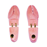 Arbre de chaussure à ressort réglable populaire, vente en gros, à double tube, chaussure en bois de cèdre durable, arbre de chaussure réglable personnalisé
