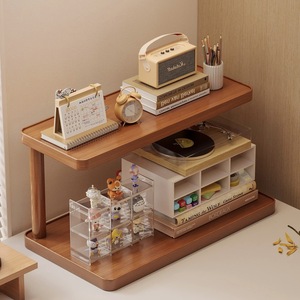 <b>Solid</b> <b>Wood</b> Cosmetic Shelf 3 Tier Makeup Organizer Storage Rack For Perfume Lipstick Jewelry Desktop <b>Dressing</b> <b>Table</b> - Product Image 4