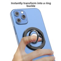 Support de téléphone rotatif et pliable en alliage d'aluminium flexible, avec ventouse magnétique, personnalisable avec logo OEM/ODM