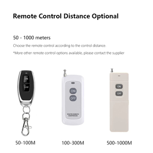 Điều khiển từ xa chuyển đổi RF không Dây chuyển đổi từ xa 1CH DC 12V AC 220V cho ánh sáng động cơ quạt máy bơm máy phát và máy thu - Product Image 3