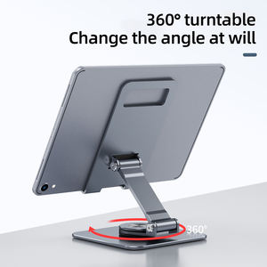 Supporto per Telefono in Lega di Alluminio, Supporto da Tavolo, Clip Universale in Metallo per Cellulare, Supporto Piatto Portatile - Product Image 2