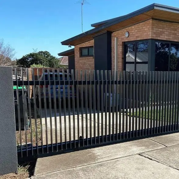 Customized Strong Security Main Entry Automatic Sliding Steel Gate