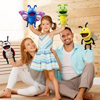 Boneka Tangan Mainan Mewah Super Lembut Realistis 40Cm Boneka Jari Hewan Serangga Simulasi Permainan Interaksi Boneka Mainan Bermain Pura-pura