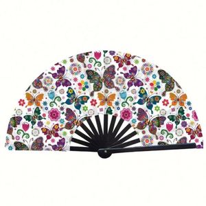 Abanico Plegable de Bambú Clásico de 33 cm, Estilo Boda Personalizado, Técnica de Tallado, Portátil, Estilo Europeo - Product Image 4