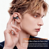 Écouteurs intra-auriculaires à clip ouvert avec traduction IA, anneau en cuivre de 11 mm, AB5756T V6.0, 180 mAh, directionnels, sans fuite, pour les appels professionnels en voyage