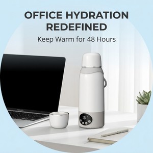 12000mAh USB Cordless Portable <b>Kettle</b> 500ml Smart Automatic Temperature Control Water Boiler 316 Stainless Household 12000mAh Ba - Product Image 6