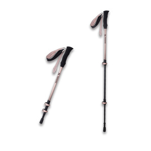Bastones de Trekking Hibu 3K Ultraligeros de Fibra de Carbono, 3 Secciones Ajustables, Telescópicos, para Senderismo y Caminata - Product Image 1