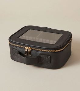 High Quality Pu Leather Cosmetic Packaging Large Capacity <b>Travel</b> Square <b>Makeup</b> <b>Bag</b> With Logo <b>for</b> Women - Product Image 4