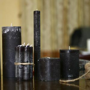 Caro Rustic <b>Paraffin</b> Pillar Candle-Various Colors - Product Image 6