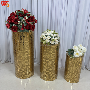 SMOOTH Wedding Plinth Metal Cake Stand Gold Dessert <b>Table</b> for Wedding Birthday Decoration - Product Image 3