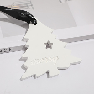Nuova vendita albero di natale a forma di auto appeso gesso Aroma di pietra diffusore deodorante auto pietra profumata - Product Image 3