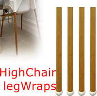 4 bandes adhésives en bambou pour chaise haute Antilop Autocollants décoratifs pour chaise haute de bébé
