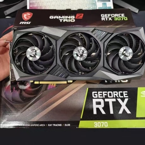 Carte graphique de jeu pour ordinateur de bureau <span class=keywords><strong>MSI</strong></span> GeForce RTX3070 8G LHR <span class=keywords><strong>GAMING</strong></span> <span class=keywords><strong>Z</strong></span> TRIO 3 ventilateurs, d'occasion, entièrement testée - Product Image 1