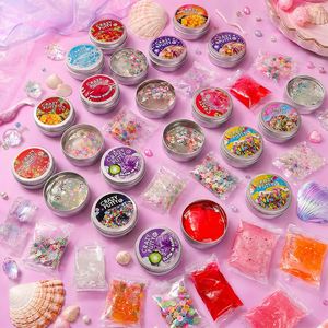 Kids Clear <b>Slime</b> Putty <b>Toy</b> Mini Aluminum Tin Random Color Assorted Style Supermarket Shelf Retail Counter Display Jar - Product Image 5