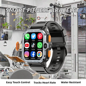 Pulsera Inteligente Cuadrada Personalizada de Alta Calidad con Pantalla IPS, Navegación GPS, Android, Monitor de Salud y Actividad Física, Temperatura Corporal y Frecuencia Cardíaca - Product Image 2