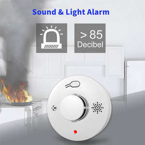 Détecteur de fumée à piles, station unique, matériau ABS, son fort de 85 dB, détecteur de fumée optique infrarouge pour la sécurité domestique - Product Image 3