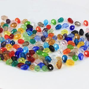 4/6/8/10mm giọt nước hạt lỏng Tinh thể thủy tinh thạch với lỗ thẳng cho hàng thủ công và làm đồ trang sức - Product Image 4