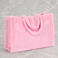 Sac fourre-tout en peluche personnalisé pour femmes, sac à main en fourrure douce et moelleuse