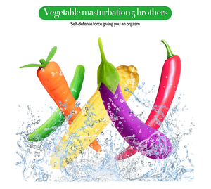 Vibrador realista de frutas y verduras de silicona para mujer con palo AV de 10 velocidades masajeador de masturbación de Navidad regalo - Product Image 2