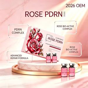 Ampoule faciale éclaircissante et réparatrice à la rose PDRN pour une texture de peau lisse, avec extrait naturel de rose, vente en gros mondiale ODM - Product Image 3