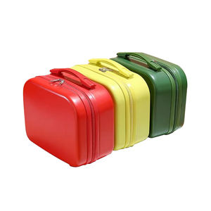 Disesuaikan 14 inci lucu gadis koper modis tahan air perjalanan kosmetik kasus ritsleting Mini portabel penyimpanan koper - Product Image 2